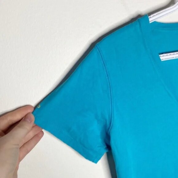 Under Armour XS Blue Charged Cotton Semi-fitted Heather Athletic T-Shirt - Picture 5 of 10